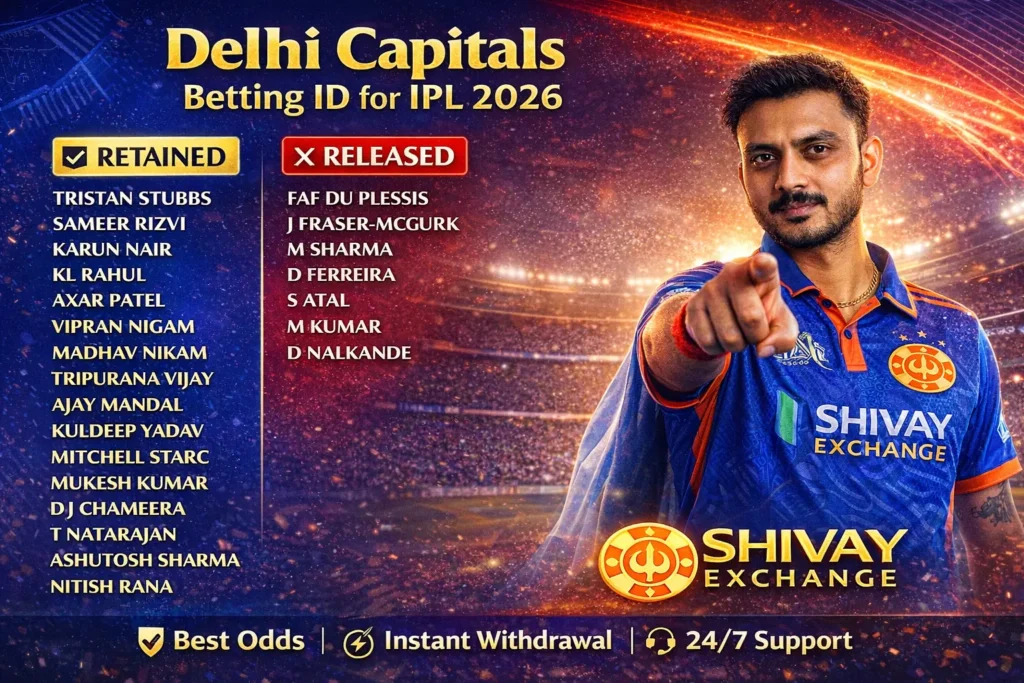 Exclusive Delhi Capitals Betting ID