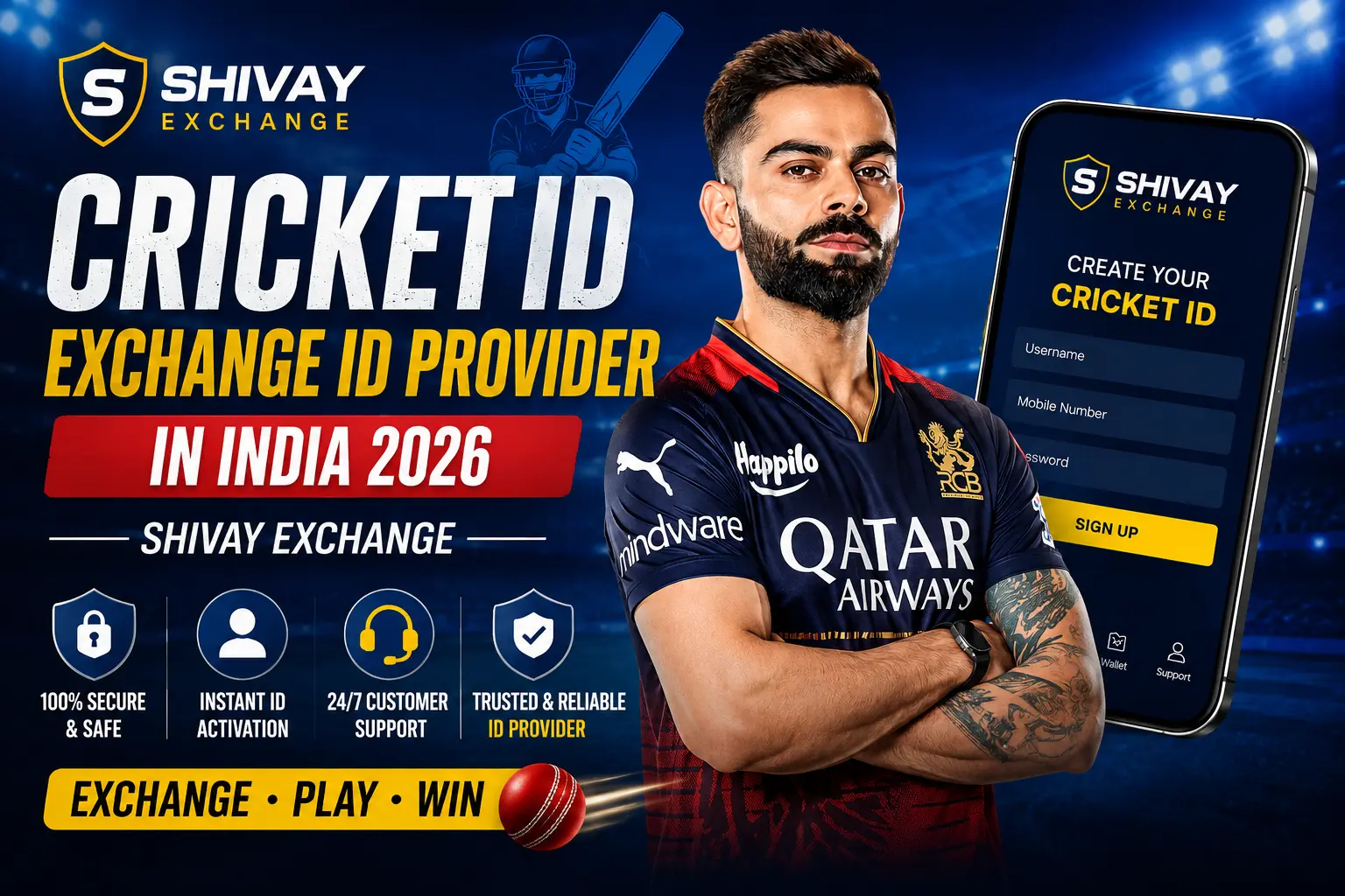 Trusted Cricket ID Exchange ID Provider in India